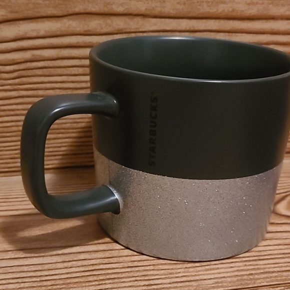 Starbucks Grey & Silver Glitter Star Mug Gray - Picture 2 of 4